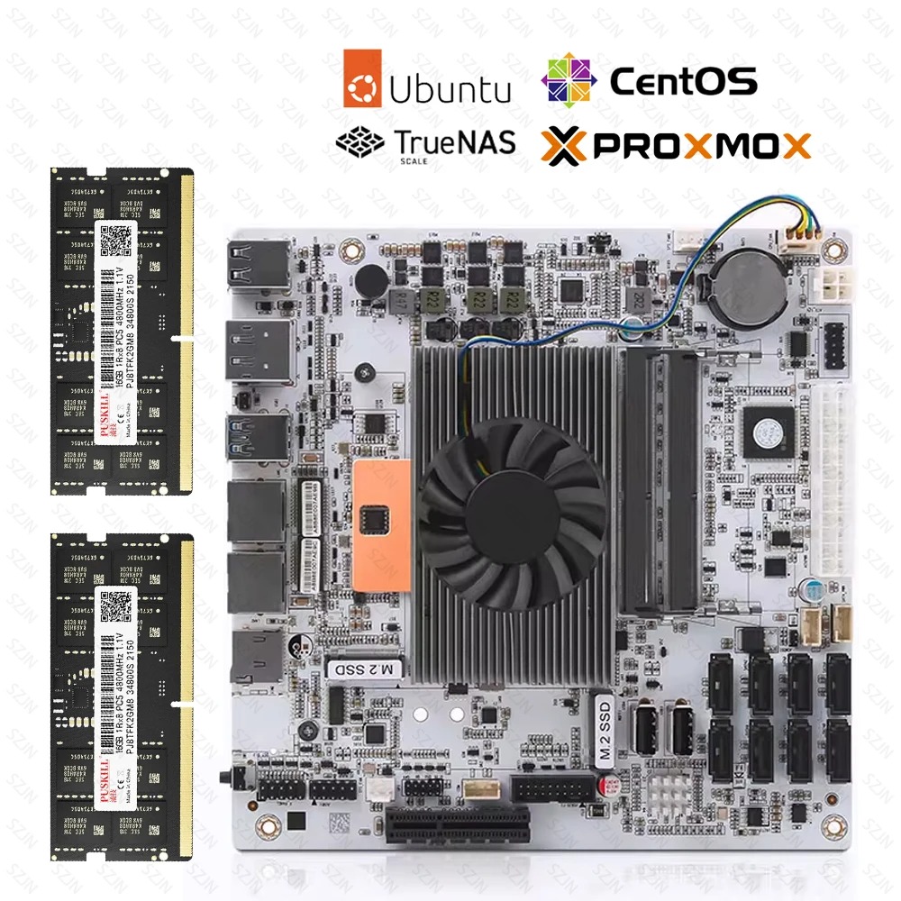 I5-8265U ES 8 SATA NASマザーボード 2 - Mini Itx Dual 2.5G Nas Motherboard のレビューと価格