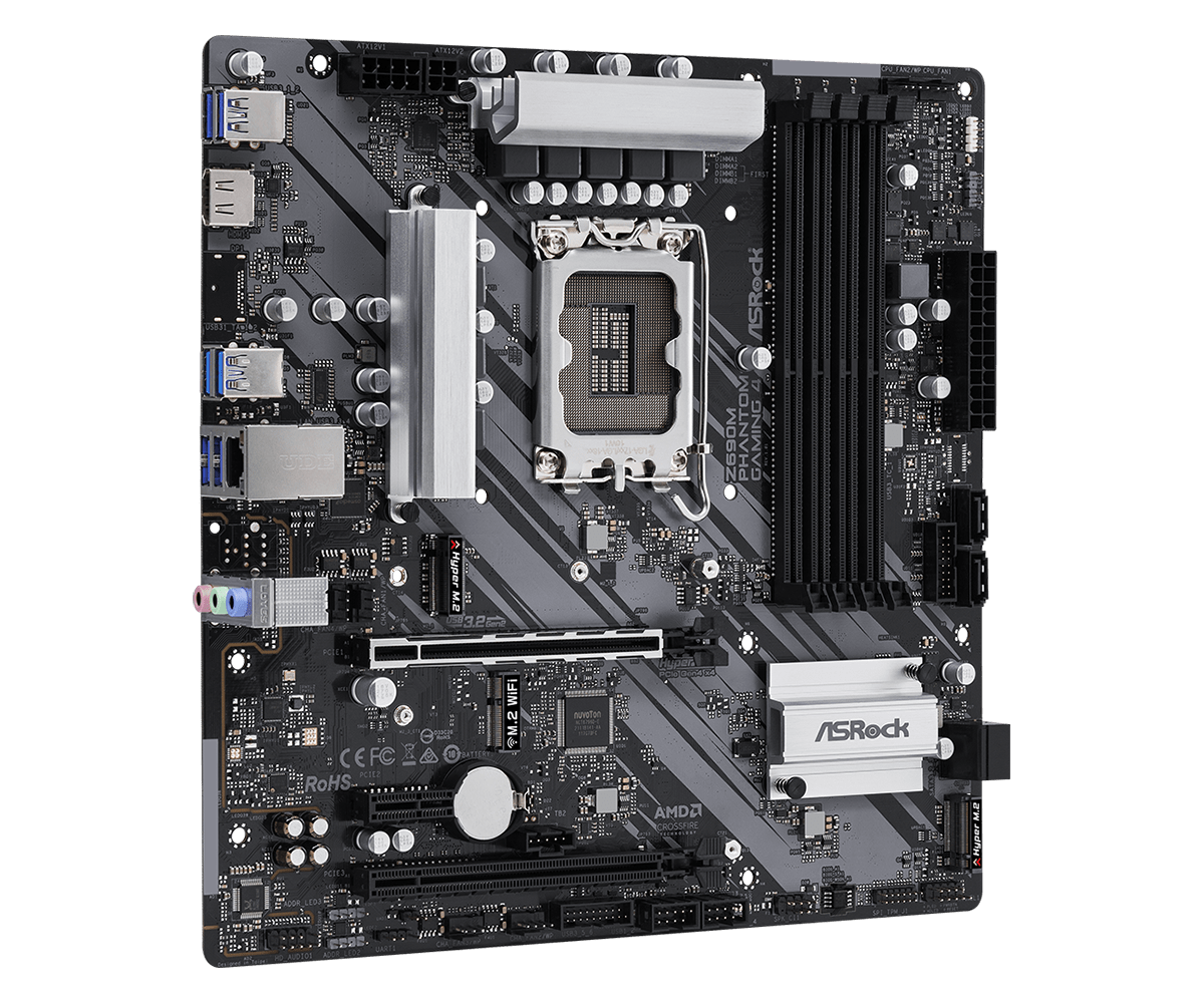 ASRock Z690M PHANTOM GAMING 4  - X870E Atx Motherboard のレビューと価格